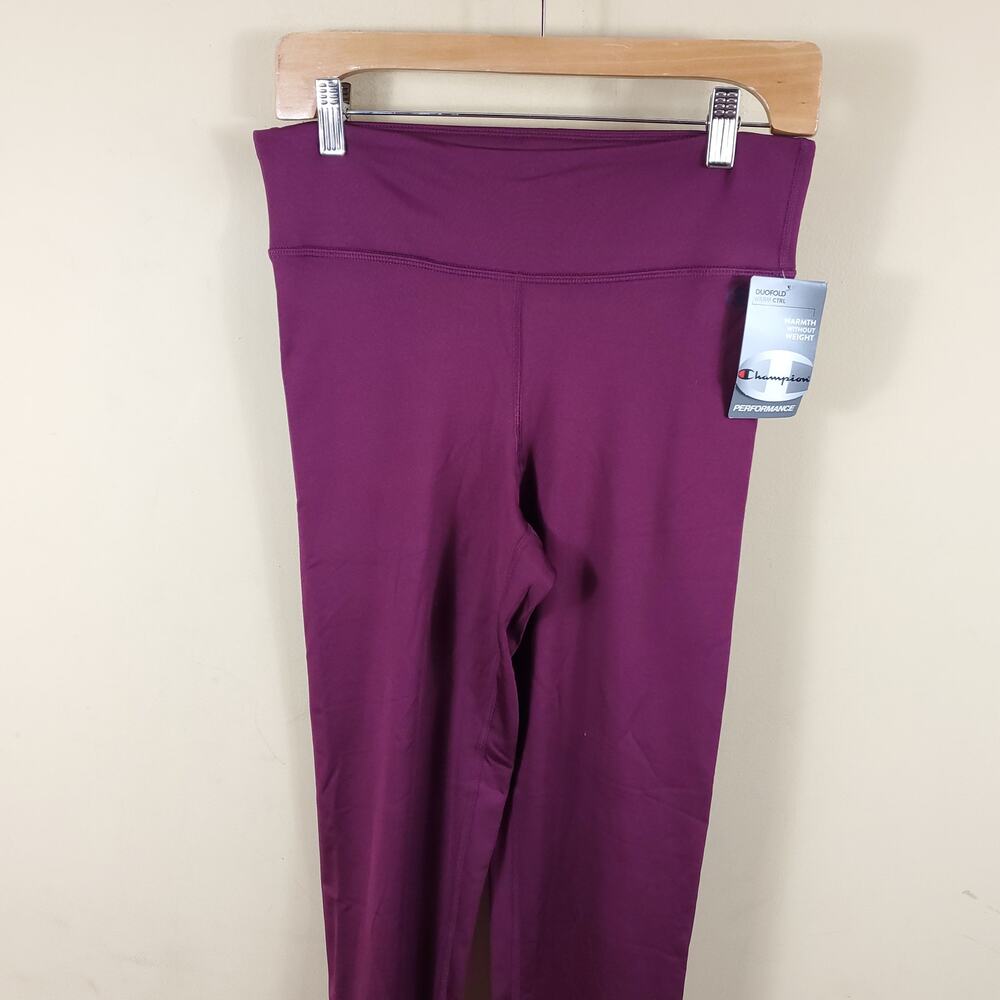 Champion Tech Fleece Tights in Burgundy Size M - Picture 3 of 12